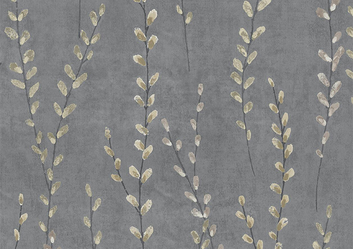 Willow Field, Stone Grey - Motorised Roman Blind - Image 7